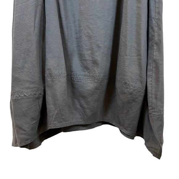 Eileen Fisher Gray Midi Lantern Skirt NWT Large - Picture 3 of 10